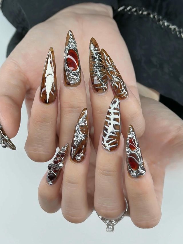 nail cá tính quỷ dị