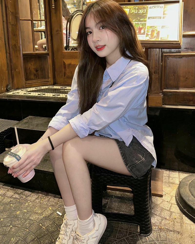 gái xinh mặc quần ngắn cực dễ thương