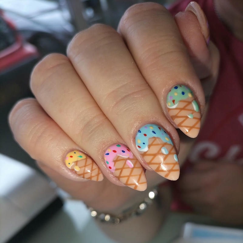 hình ảnh nail kem chảy đẹp