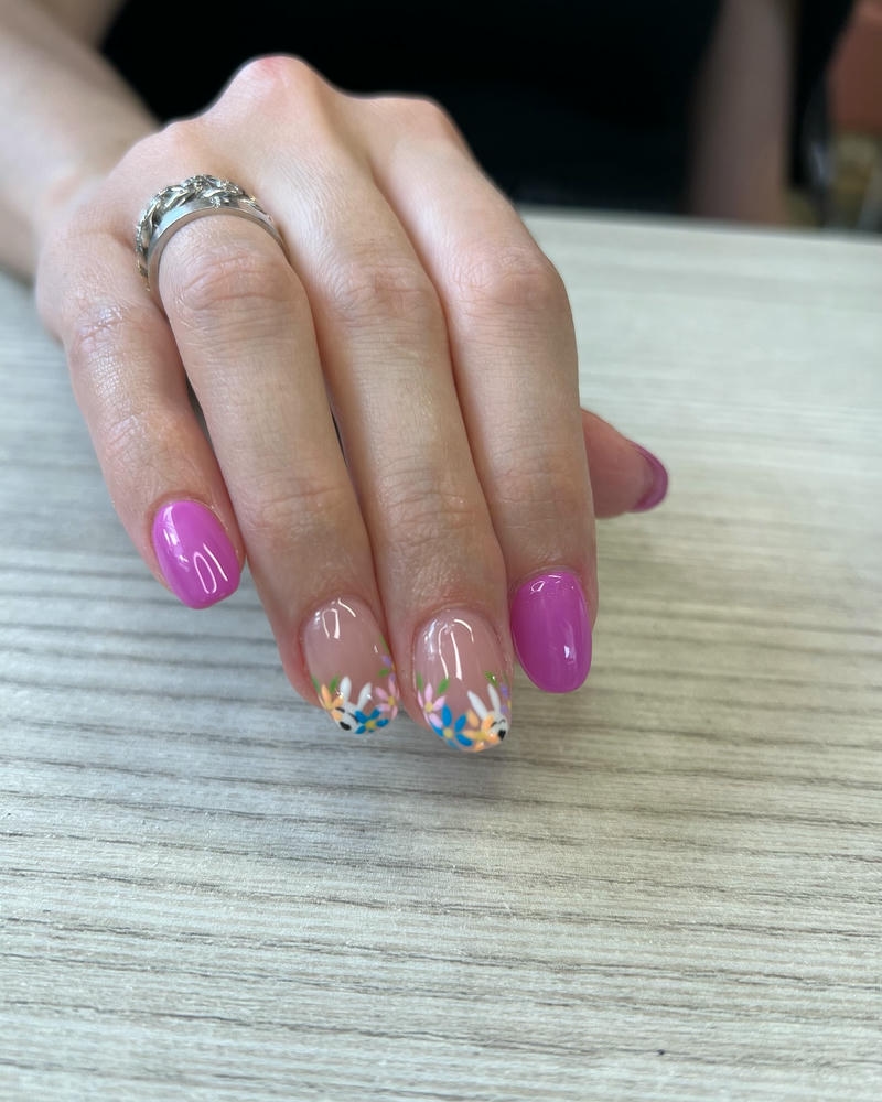 hình nail con thỏ