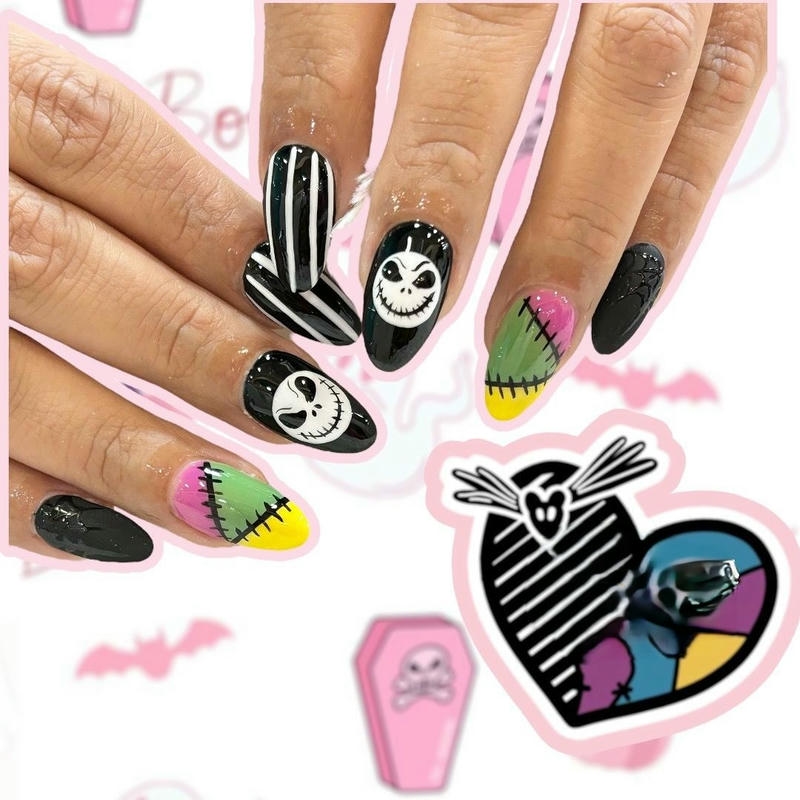 hình nail halloween