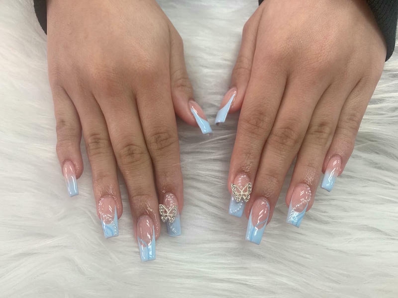nail bướm đính