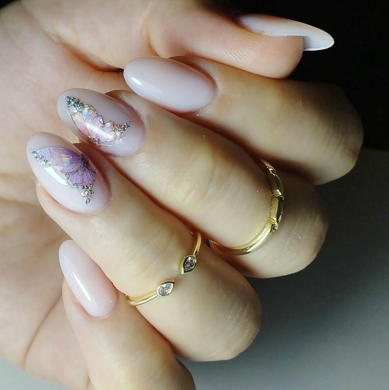 nail bướm đơn giản
