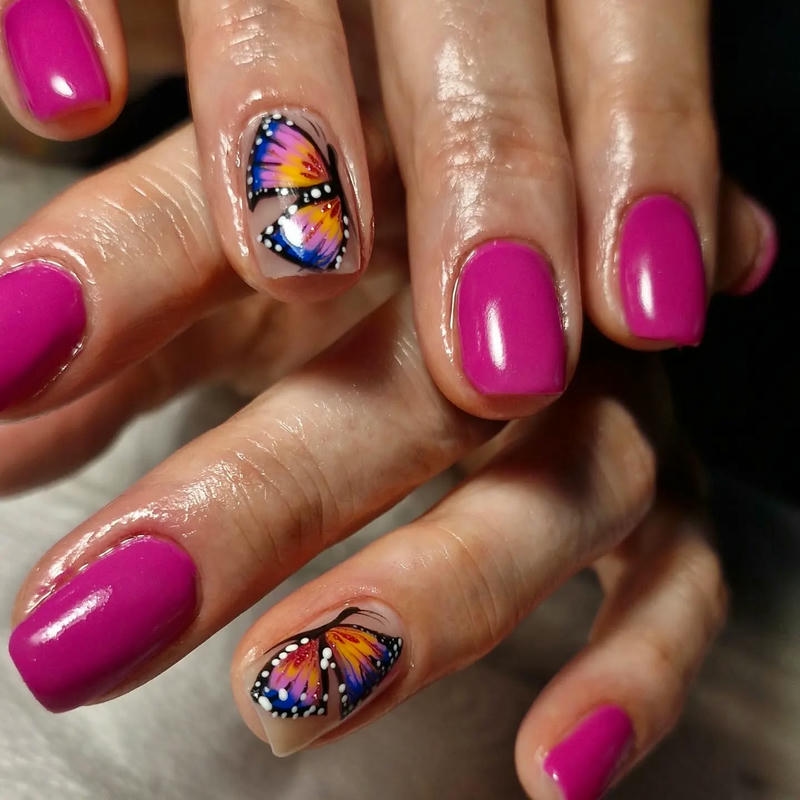 nail bướm nửa con