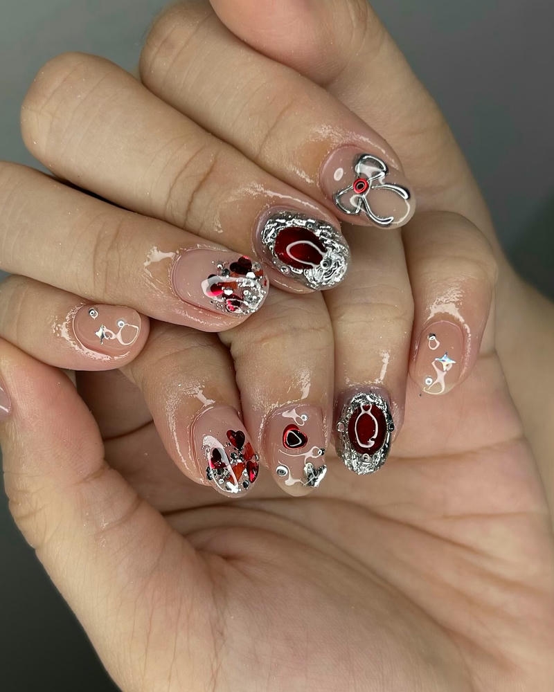 nail cá tính mắt