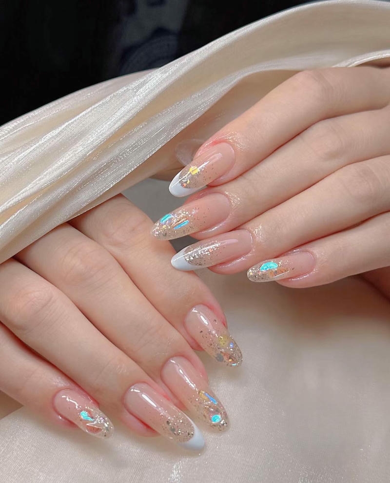 nail chụp kỷ yếu ẩn đá xà cừ sáng