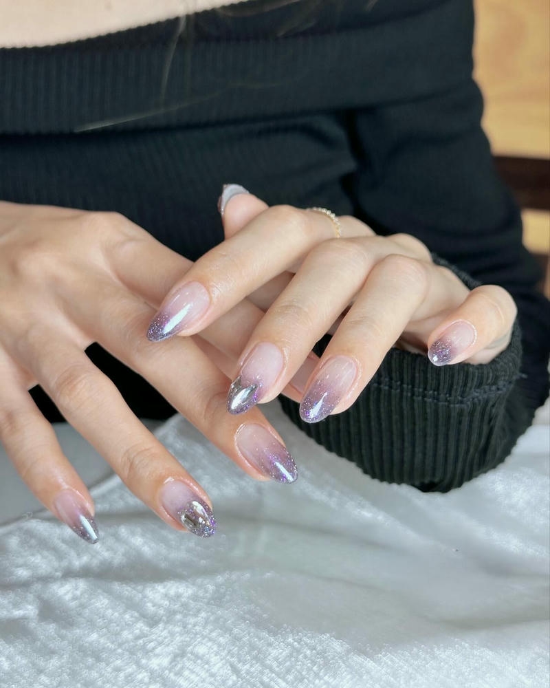 nail chụp kỷ yếu kim tuyến đầu móng