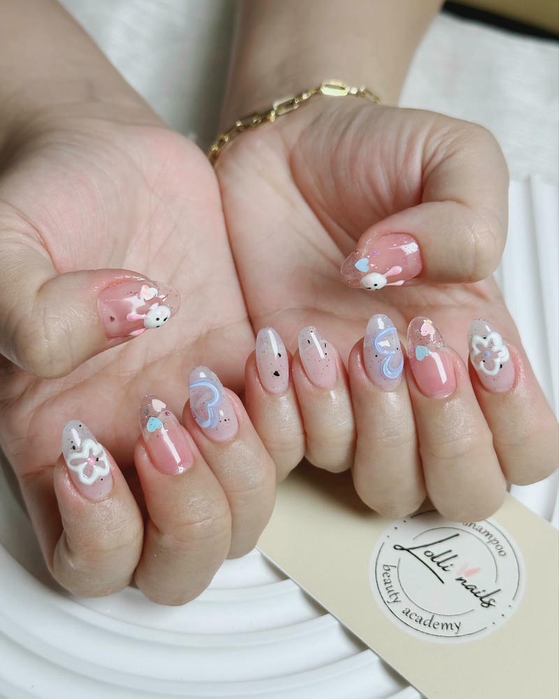 nail chụp kỷ yếu vẽ hoa