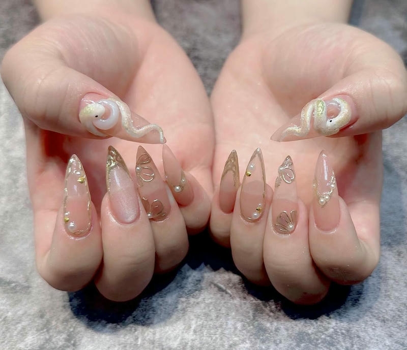 nail con rắn full hd