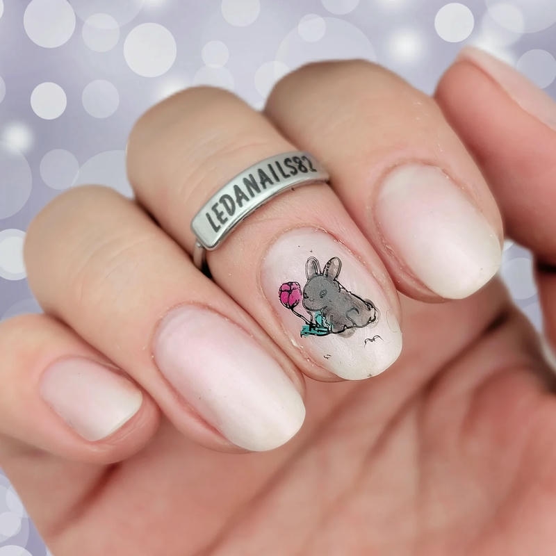 nail con thỏ