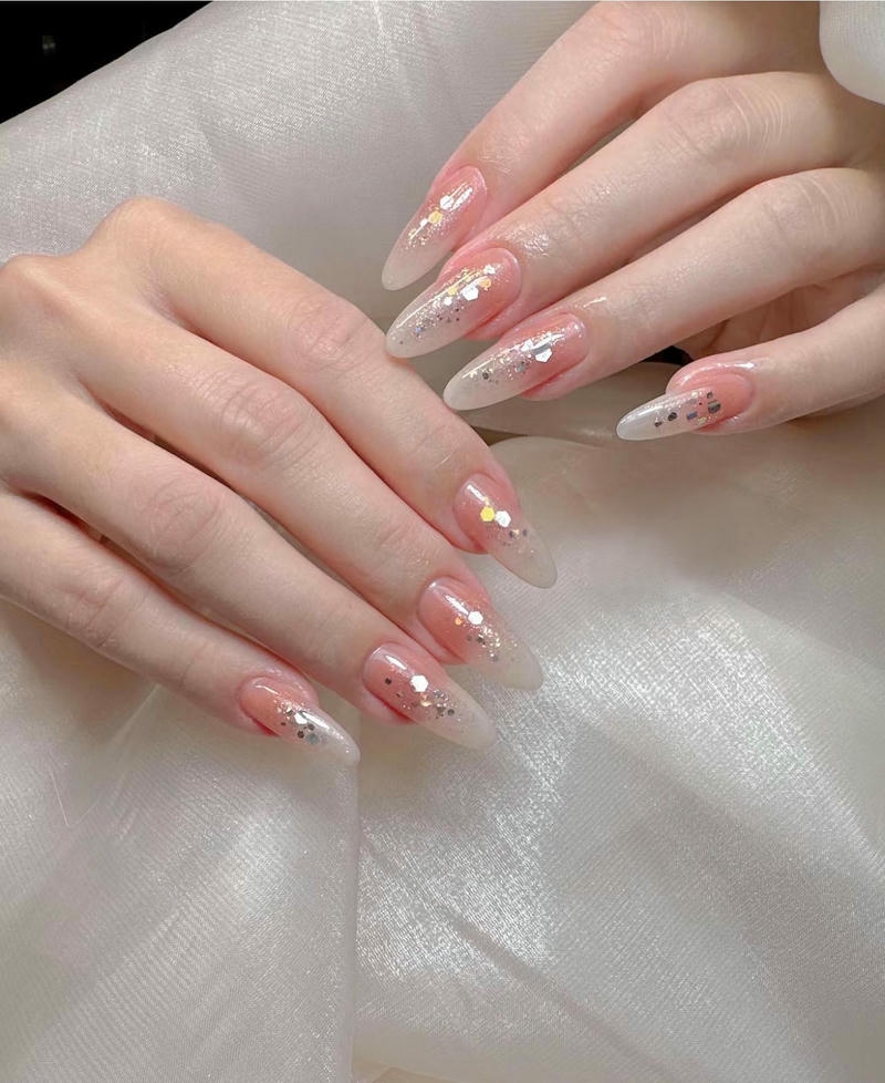 nail đơn giản nhẹ nhàng kim