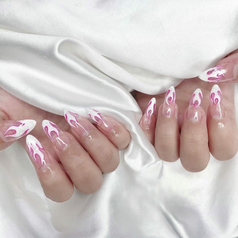 nail đơn giản nhẹ nhàng ngọn