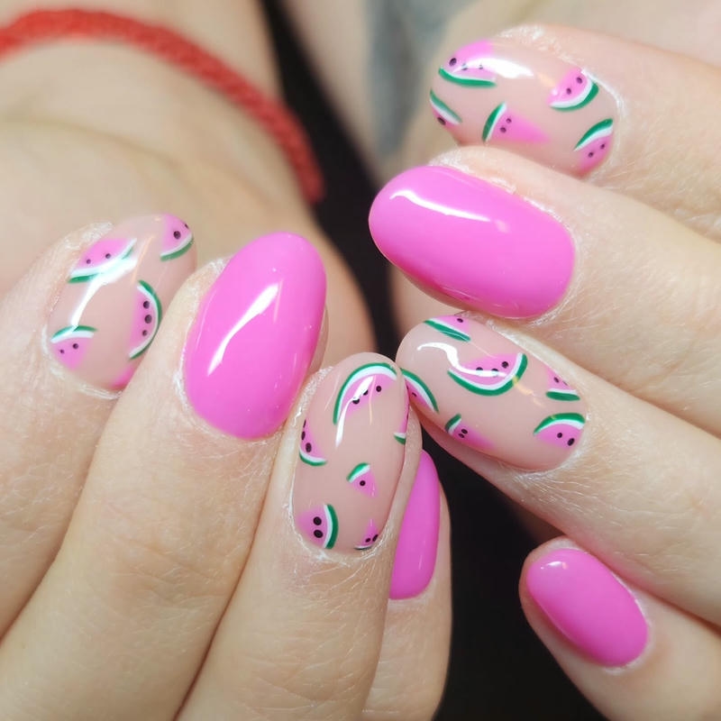 nail dưa hấu