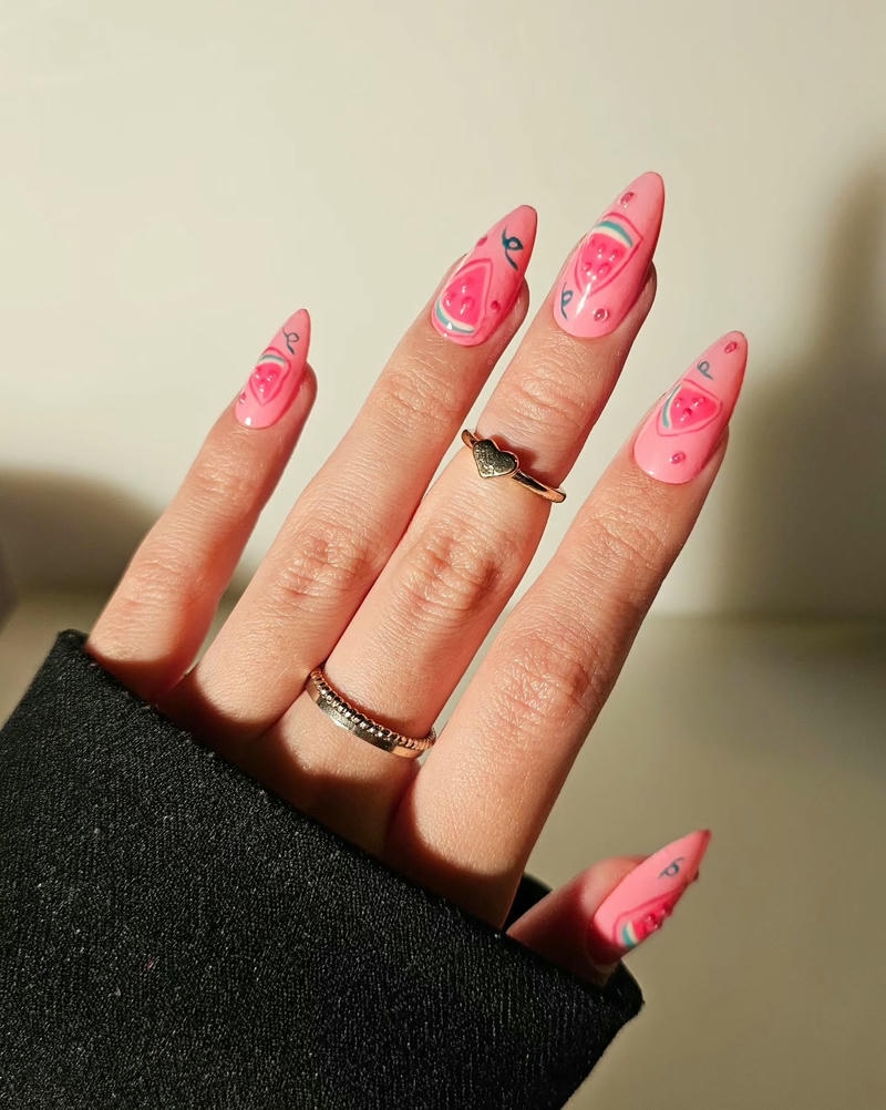 nail dưa hấu cho học sinh
