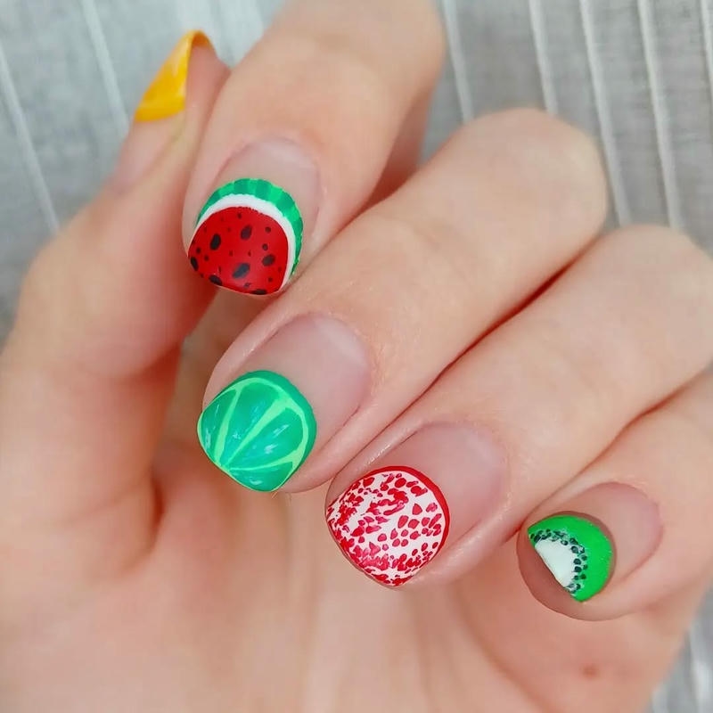 nail dưa hấu hd