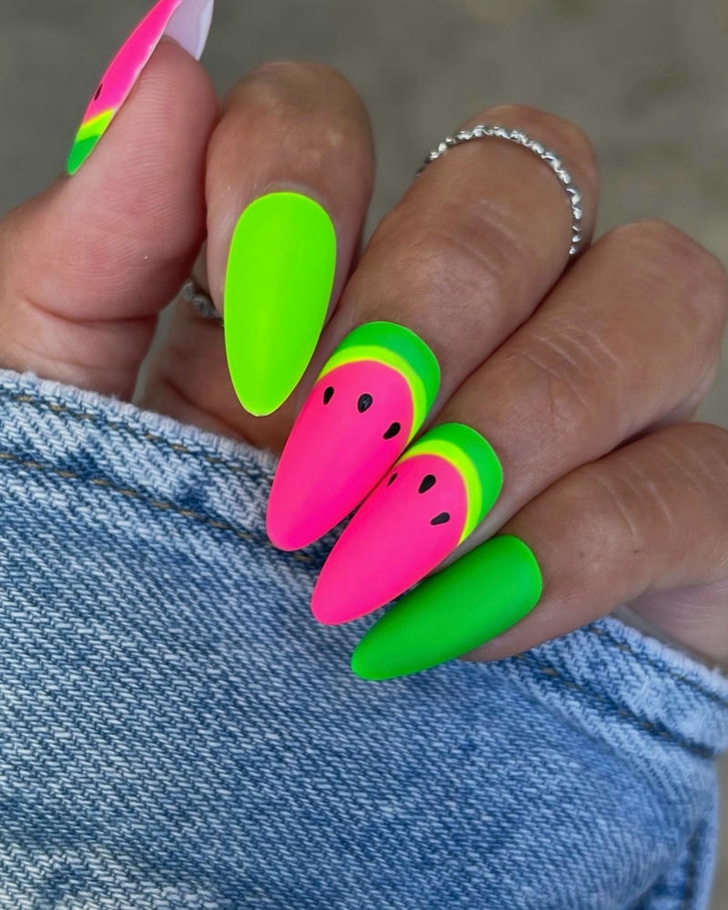 nail dưa hấu mùa hè