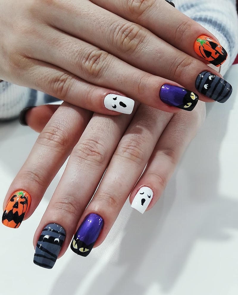 nail halloween hit