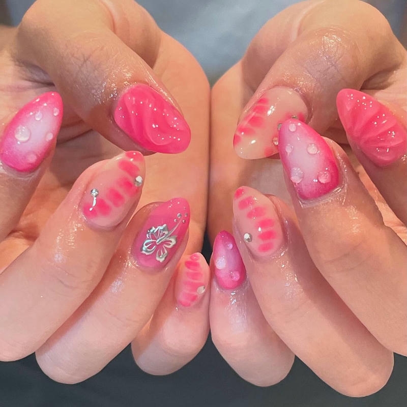 nail hạnh nhân da rắn