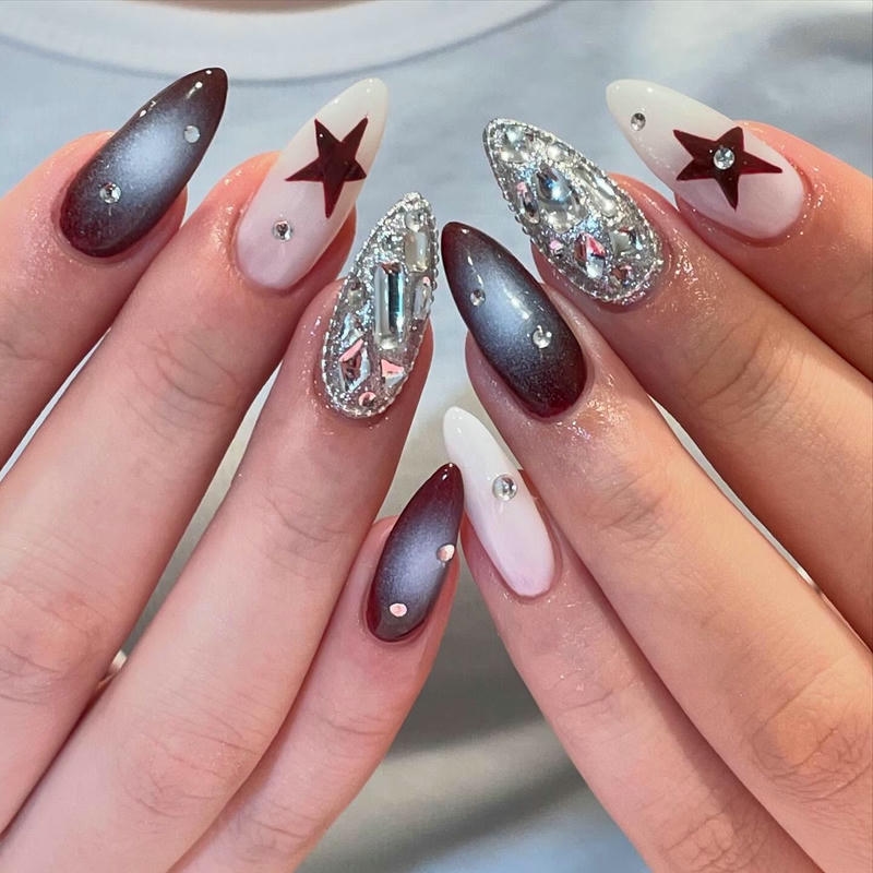 nail hạnh nhân mắt