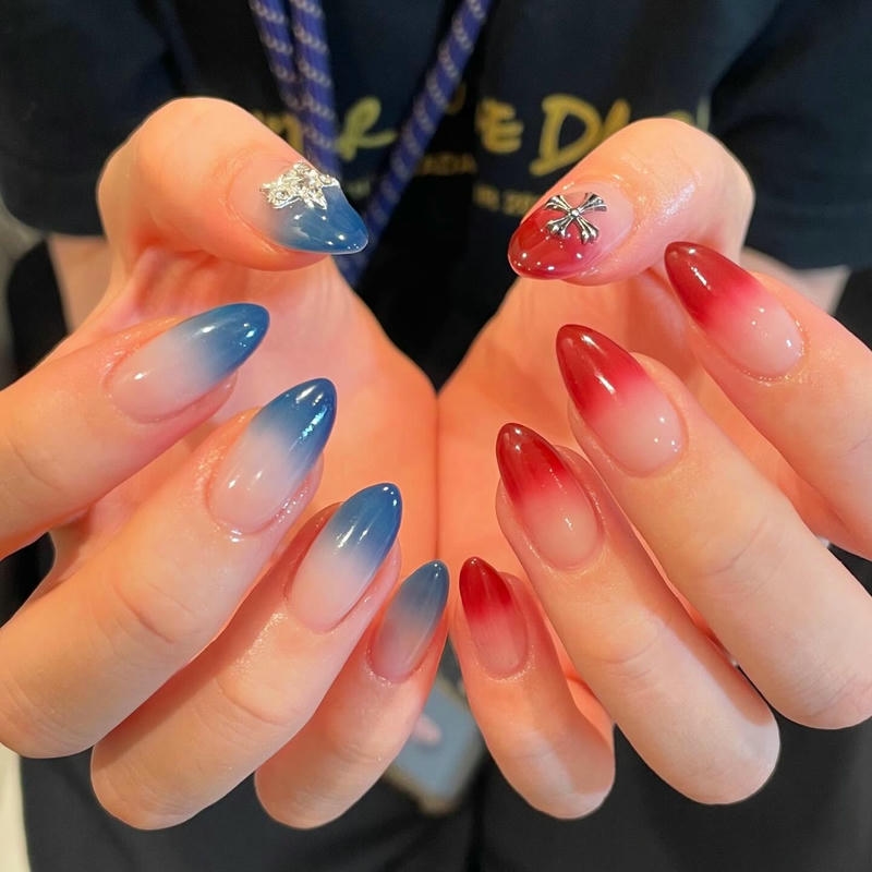 nail hạnh nhân omber