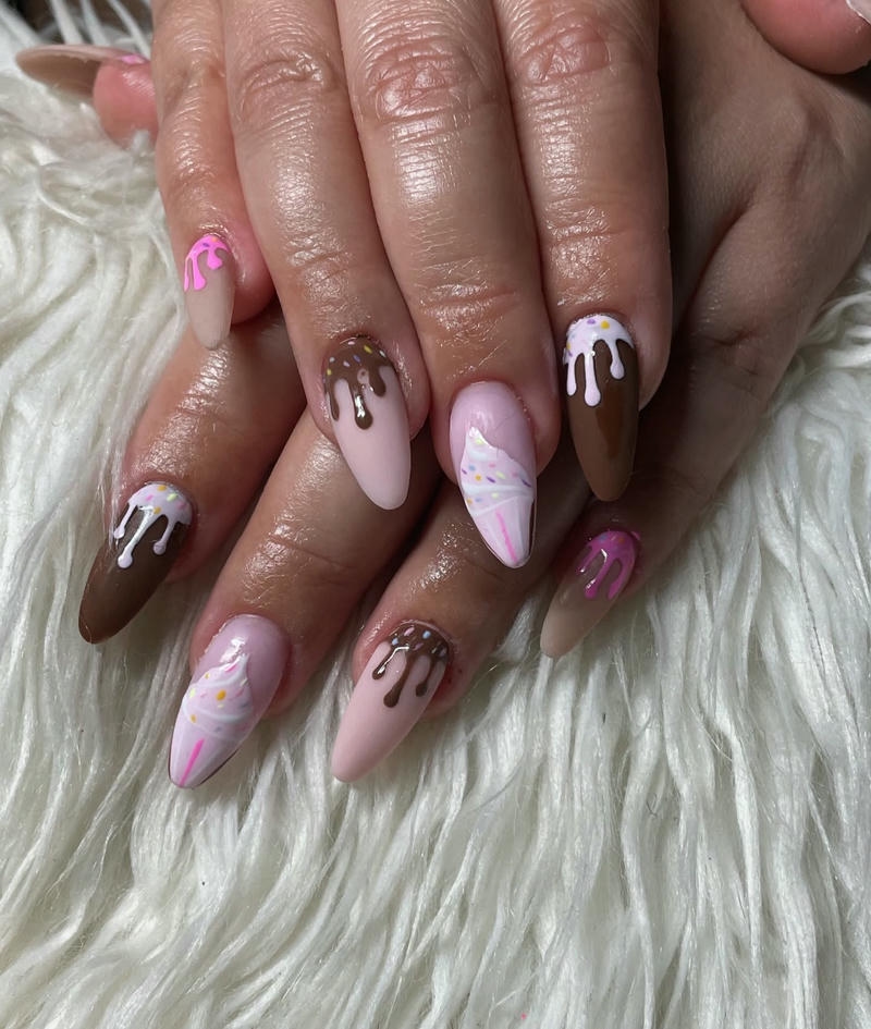 nail kem chảy vị socola