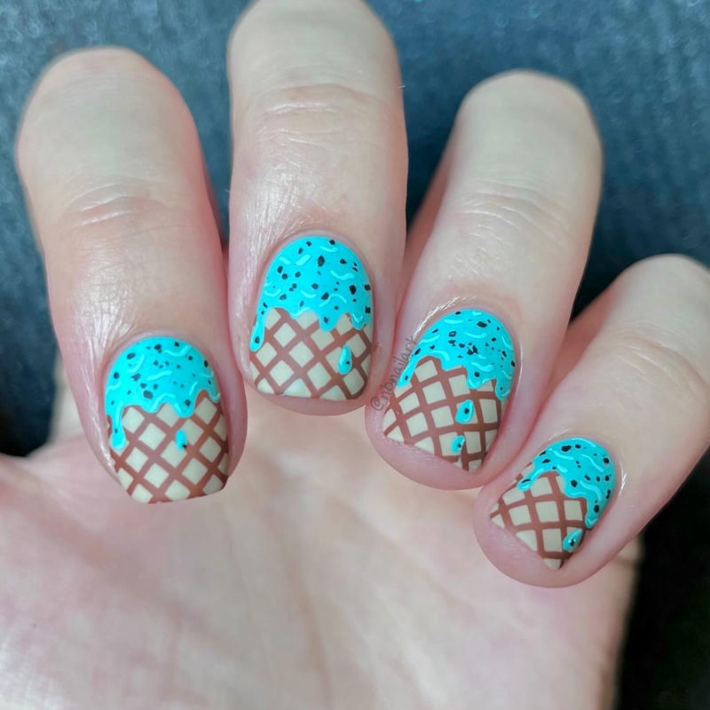 nail kem chảy xanh ngọc