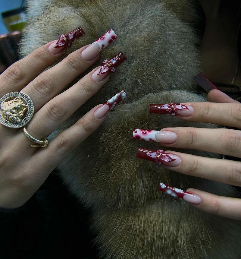 nail loang đỏ