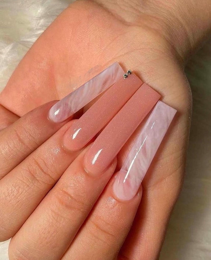 nail loang hồng san hô