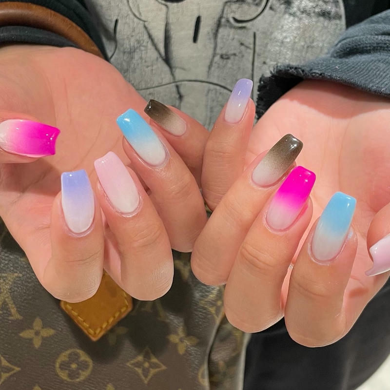 nail màu xanh ngọc bích