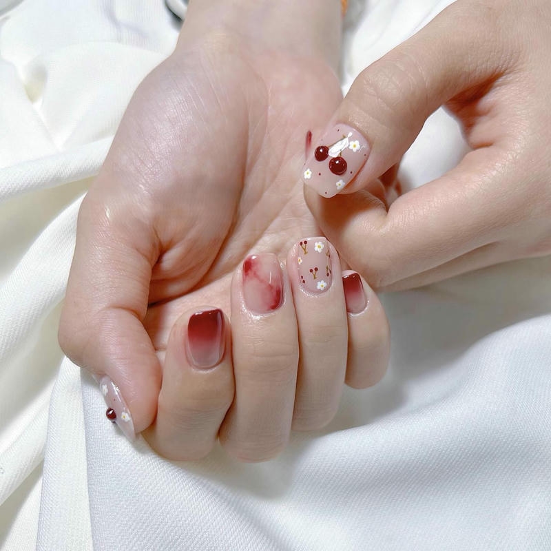 nail trái cây loang