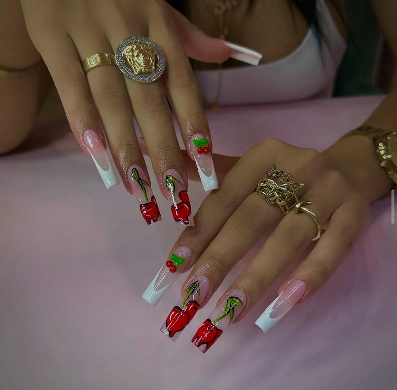 nail trái cây quả táo
