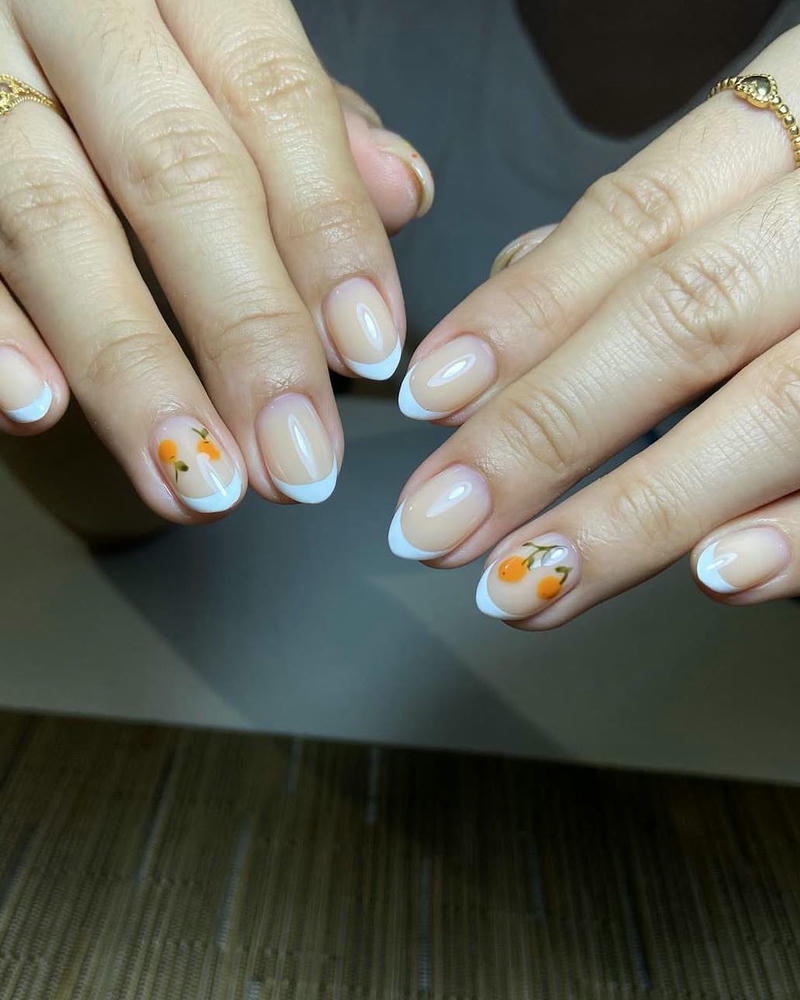 nail trái cây trái cam