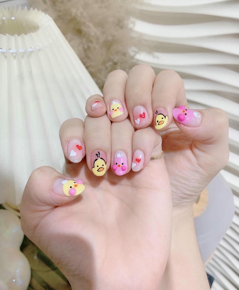 nail vẽ gà