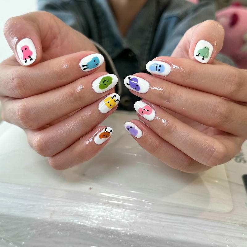 nail vẽ hoạt hình