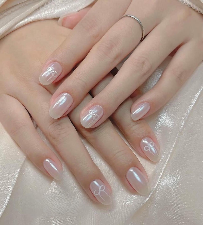 nail vẽ nơ