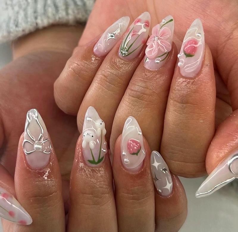nail vẽ vẽ thỏ