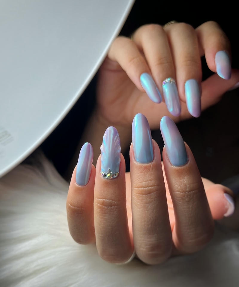 nail vỏ sò cho móng dài