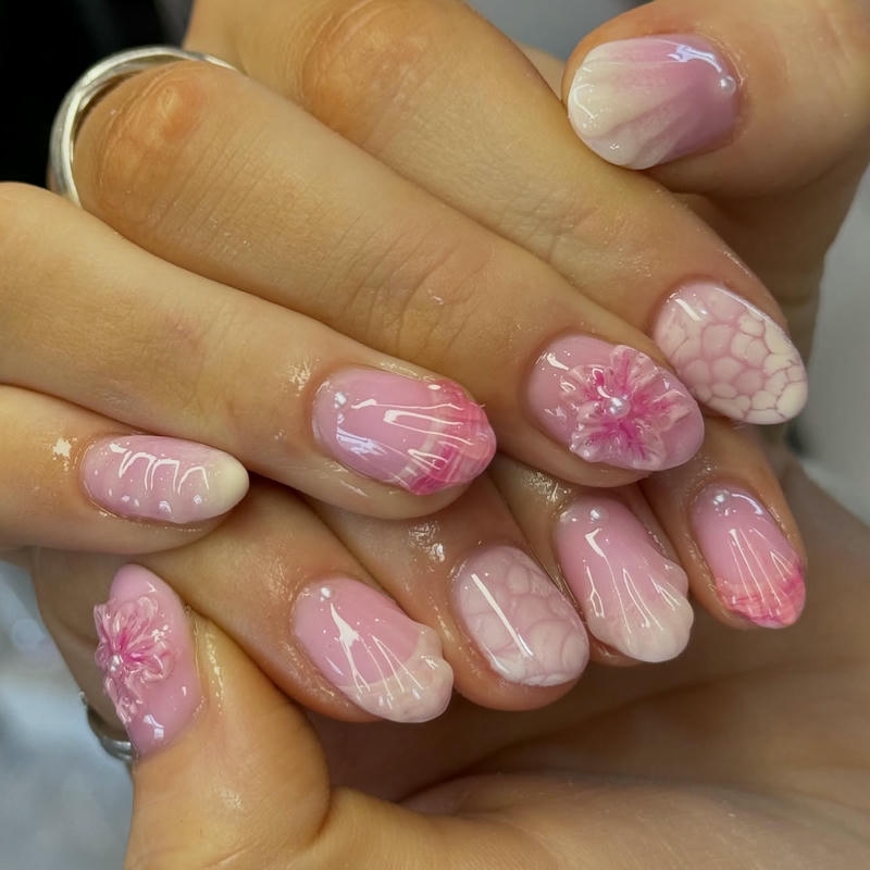 nail vỏ sò cho móng ngắn