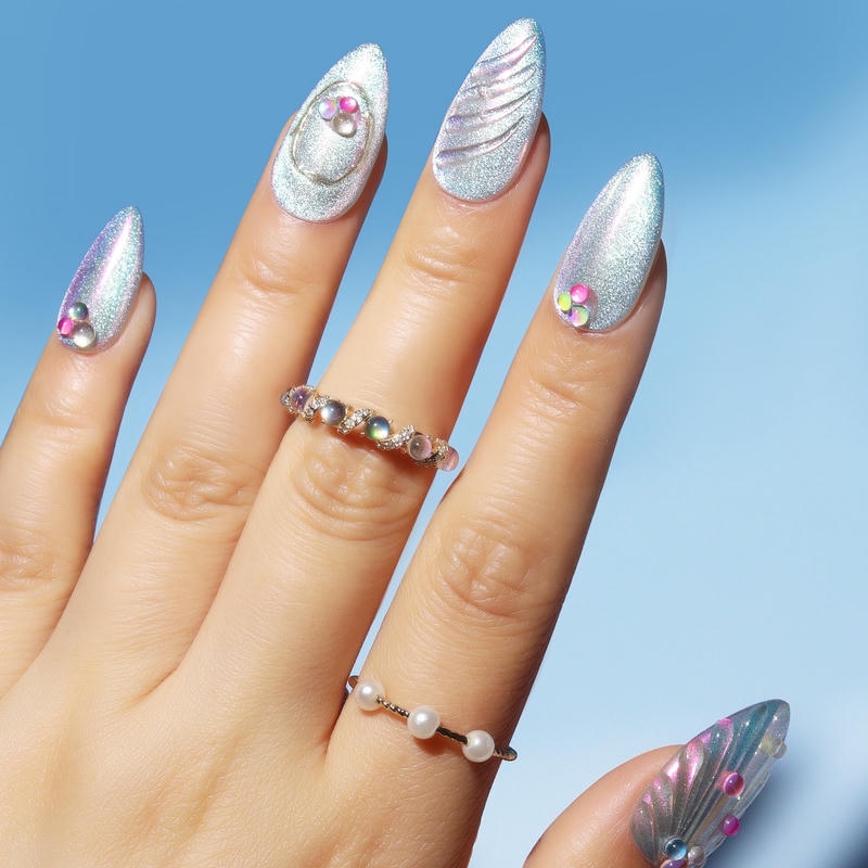 nail vỏ sò kim