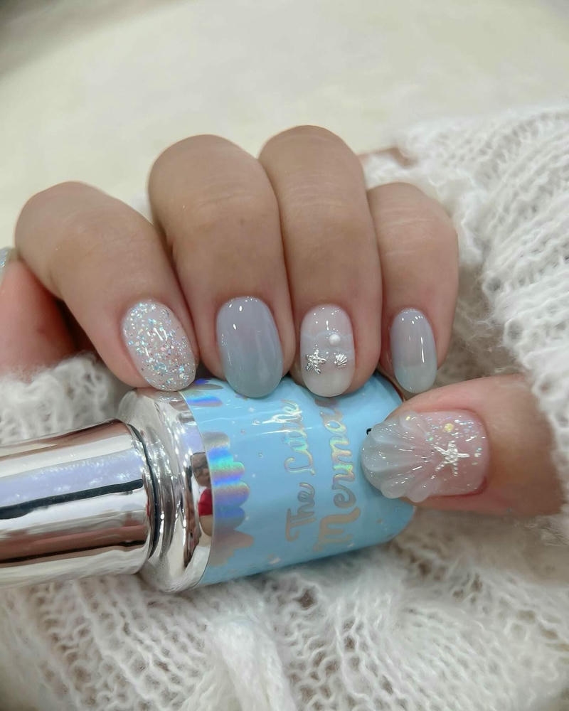 nail vỏ sò sao