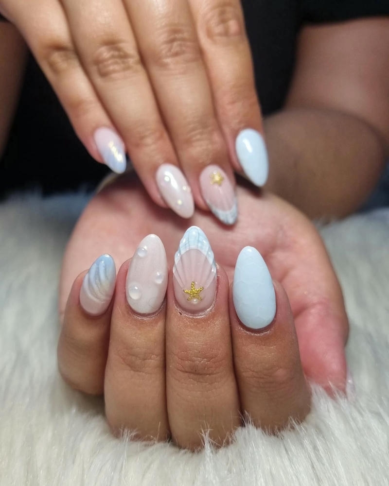 nail vỏ sò