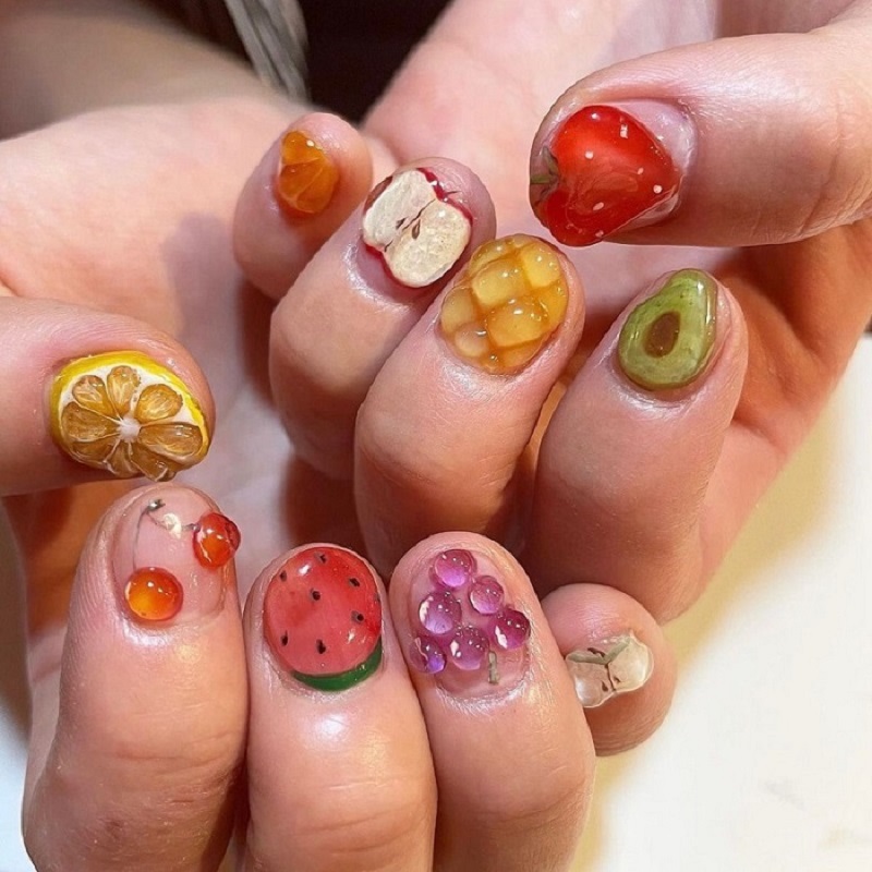 Hình ảnh nail trái cây 2