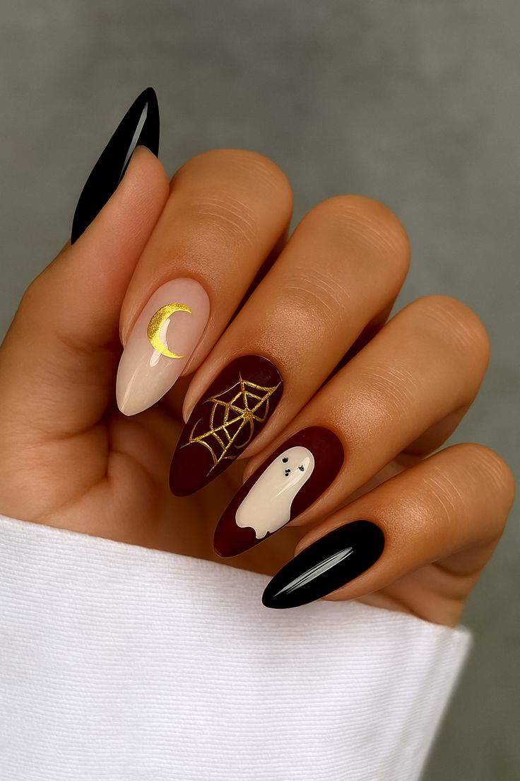 Mẫu nail halloween phong cách