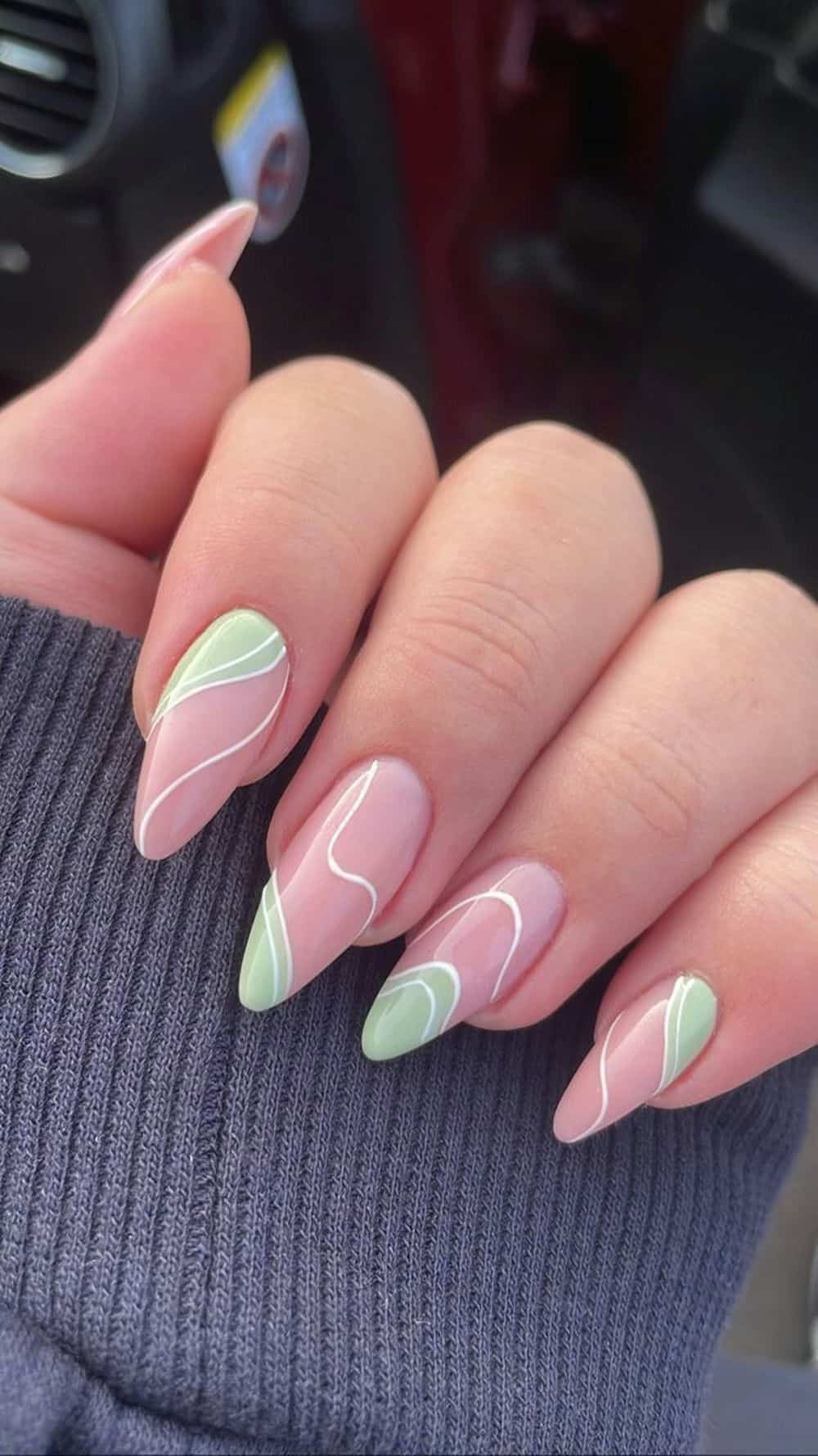 Mẫu nail kem chảy pastel