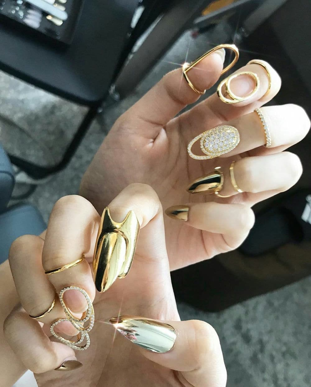 Nail jennie kiểu đơn giản.