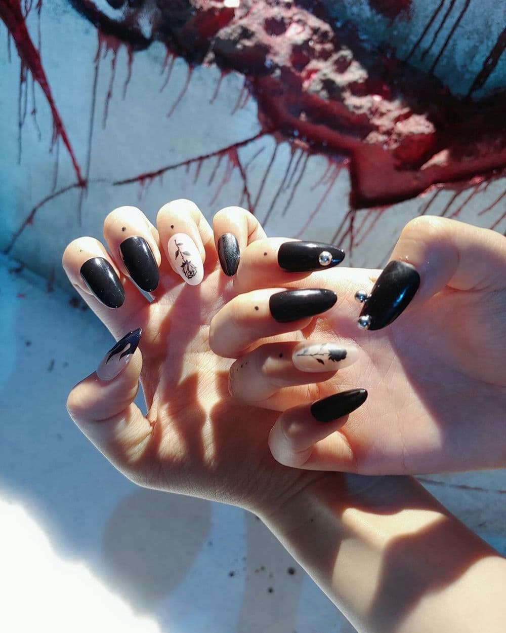 Nail jennie phong cách sang.