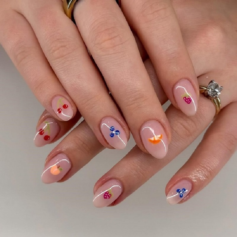 Nail trái cây 2
