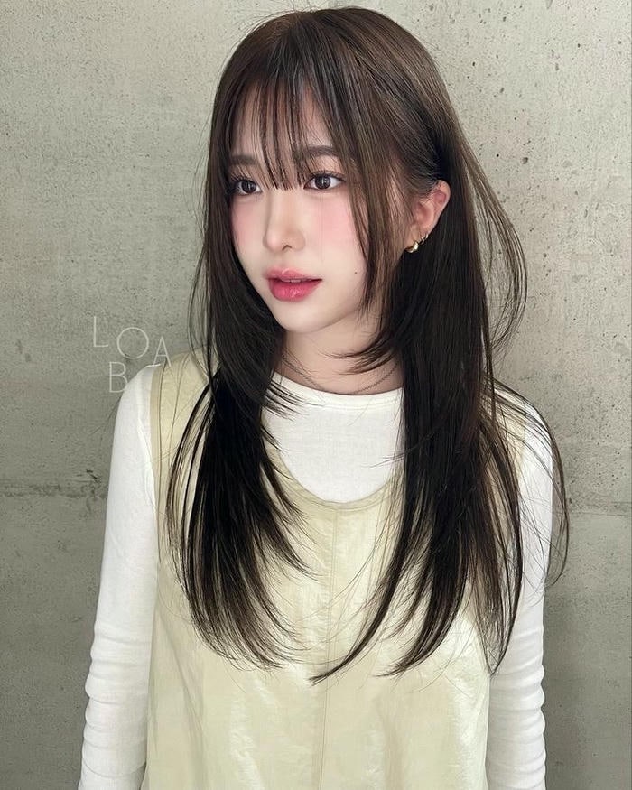 ảnh layer dài cute xinh