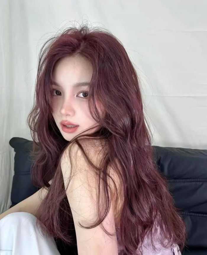 ảnh nâu đỏ cherry chất nhất