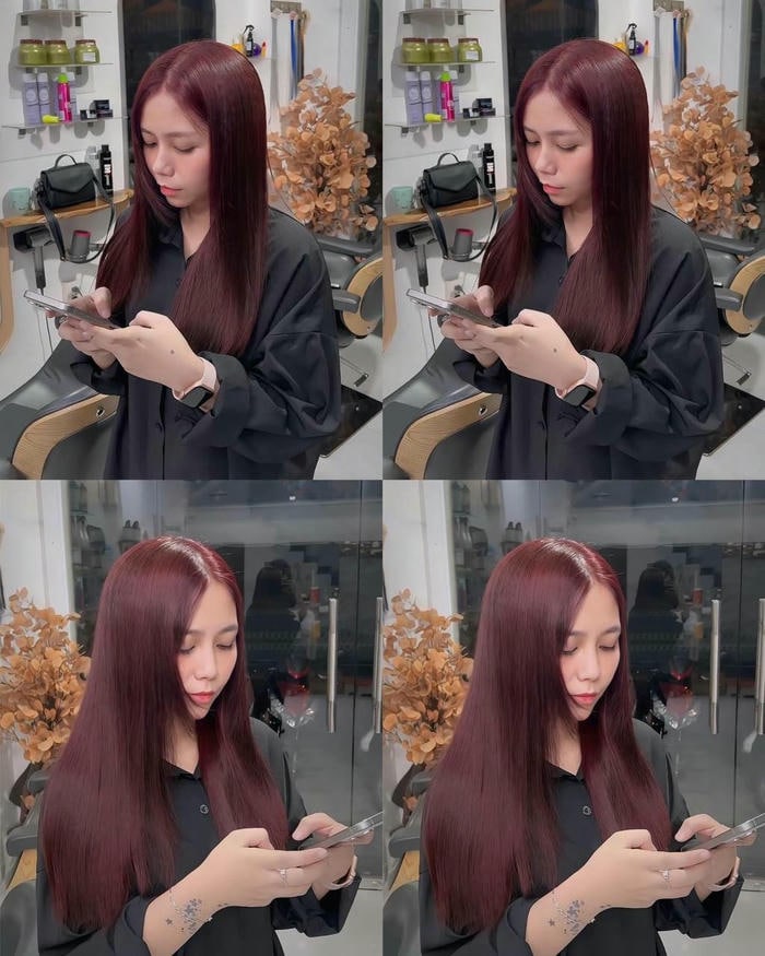 ảnh nâu đỏ cherry cực chất